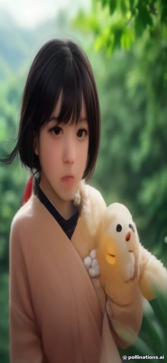 ai视频 App 首页推荐界面，深色背景上一排竖版作品封面沿弧线排列，顶部搜索框与分类标签清晰可见